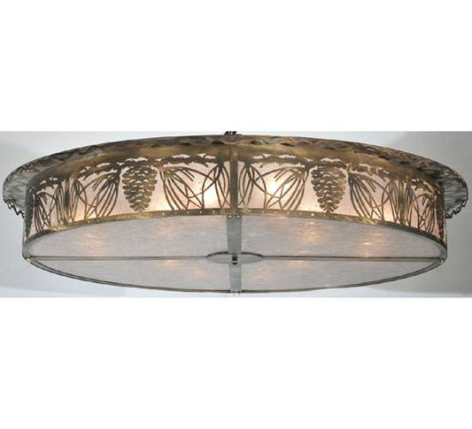 Mountain Pine 12 Light 72" Wide Semi-Flush Drum Ceiling Fixture