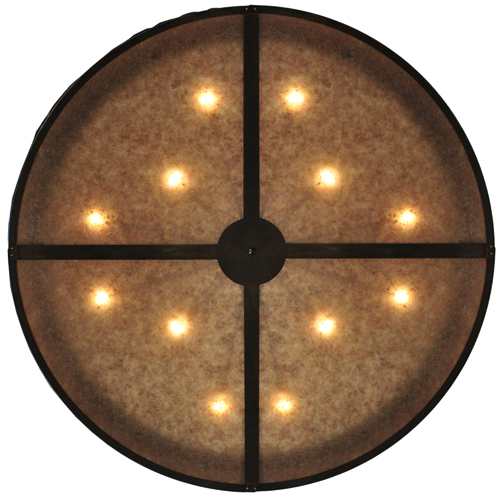 Mountain Pine 12 Light 72" Wide Semi-Flush Drum Ceiling Fixture