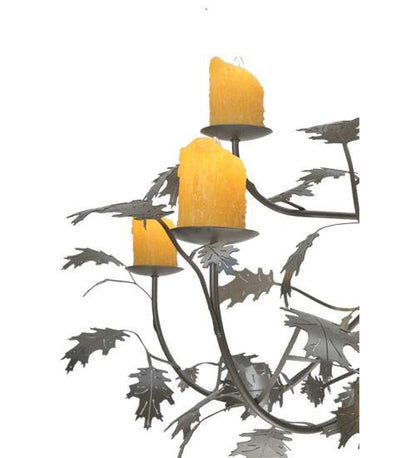 Diamond and Jewel 9 Light 63" Wide Pillar Candle Style Chandelier