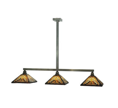 Mission 3 Light 14" Wide Linear Pendant