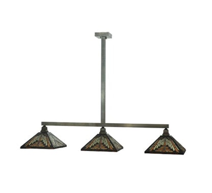 Mission 3 Light 14" Wide Linear Pendant