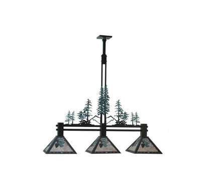 Tall Pines 3 Light 12" Wide Linear Pendant