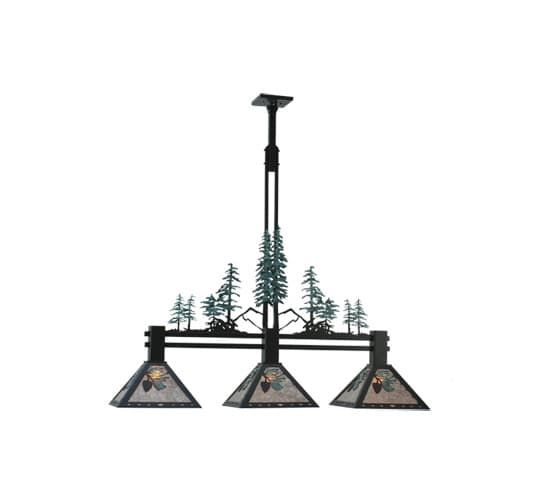 Tall Pines 3 Light 12" Wide Linear Pendant