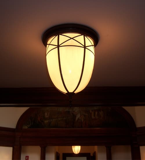 Borough Hall 2 Light 16" Wide Semi-Flush Ceiling Fixture