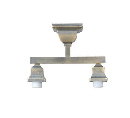 Hyde Park T Mission 2 Light 16" Wide Semi-Flush Linear Ceiling Fixture