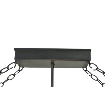 Meyda Tiffany Fleur-de-lis 6 Light 48" Wide Suspension Linear Pendant