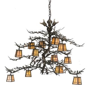 Pine Branch Valley View 15 Light 52" Wide Chandelier