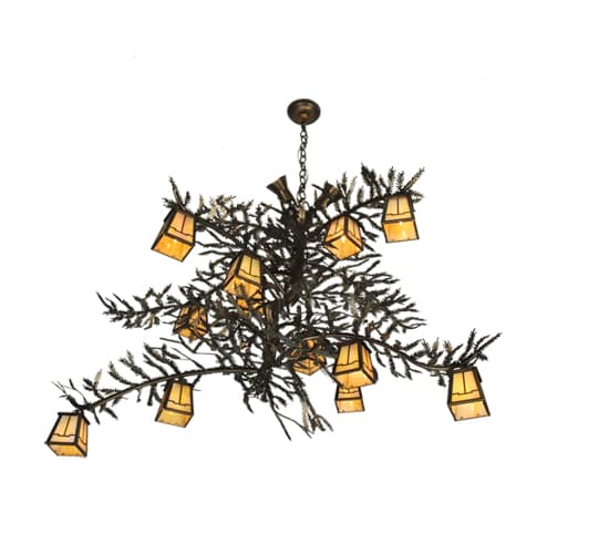 Pine Branch Valley View 15 Light 52" Wide Chandelier