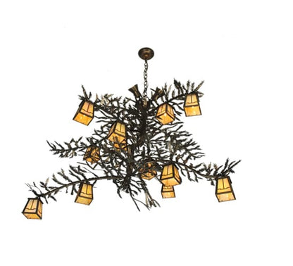 Pine Branch Valley View 15 Light 52" Wide Chandelier