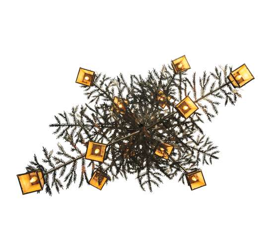Pine Branch Valley View 15 Light 52" Wide Chandelier