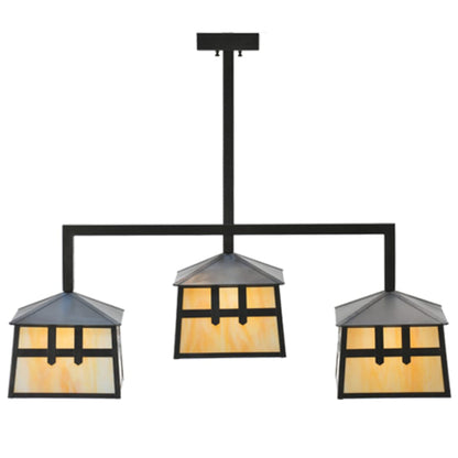 Meyda Tiffany Stillwater 3 Light 39" Wide Linear Pendant