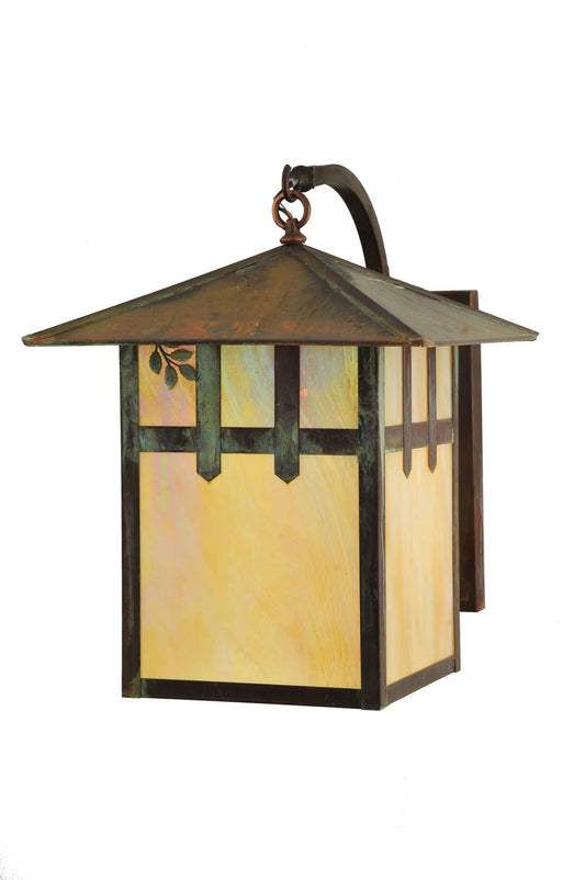 16" W Seneca Double Cross Mission with Branch Curved Arm Wall Sconce