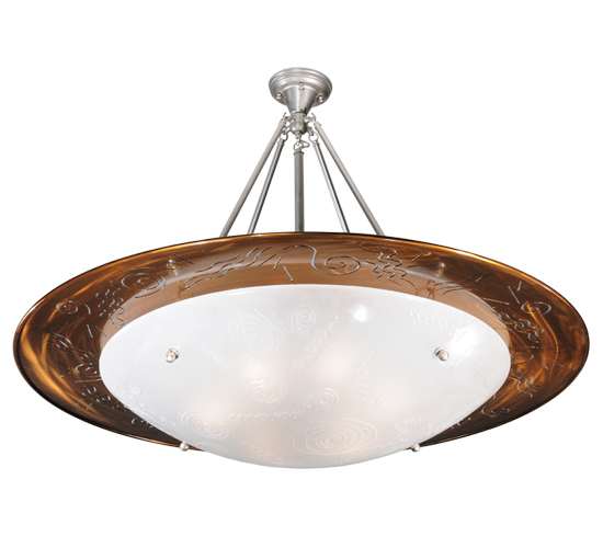Metro Fusion 6 Light 42" Wide Semi-Flush Bowl Ceiling Fixture
