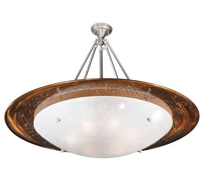 Metro Fusion 6 Light 42" Wide Semi-Flush Bowl Ceiling Fixture