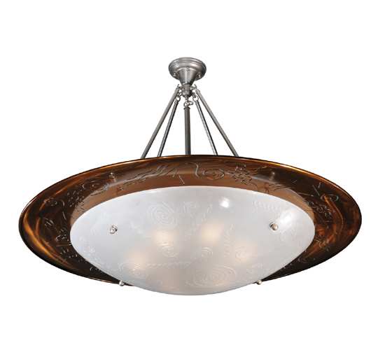 Metro Fusion 6 Light 42" Wide Semi-Flush Bowl Ceiling Fixture