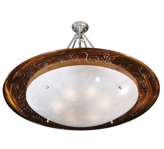 Metro Fusion 6 Light 42" Wide Semi-Flush Bowl Ceiling Fixture