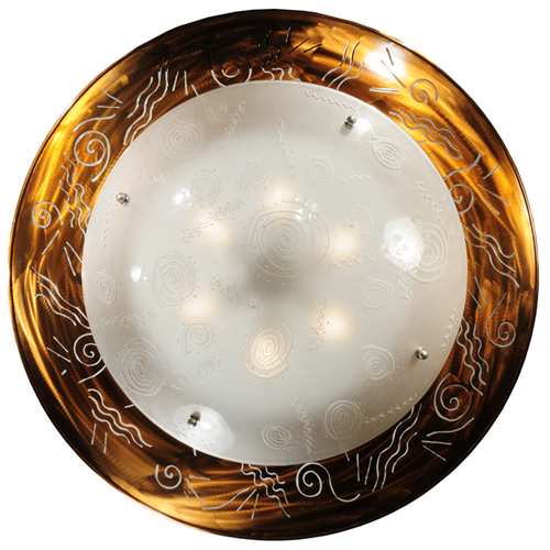 Metro Fusion 6 Light 42" Wide Semi-Flush Bowl Ceiling Fixture
