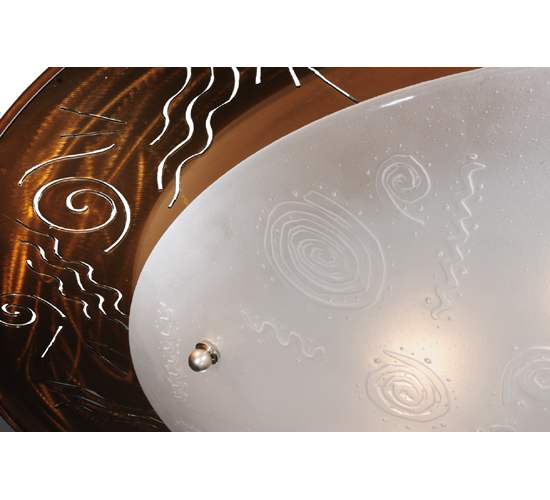 Metro Fusion 6 Light 42" Wide Semi-Flush Bowl Ceiling Fixture