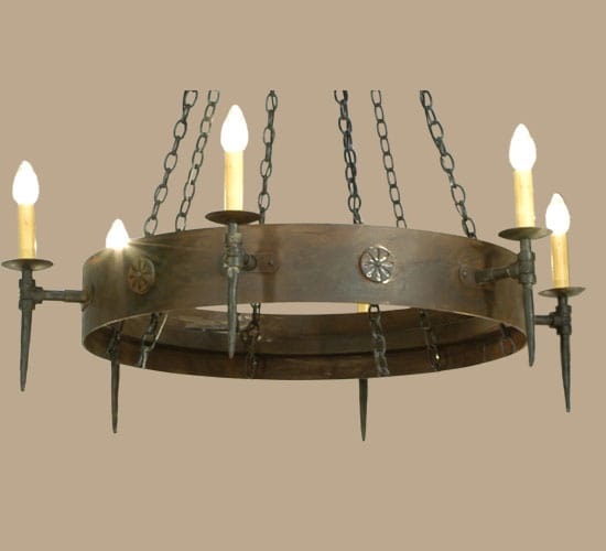 Warwick 6 Light 47" Wide Taper Candle Style Chandelier