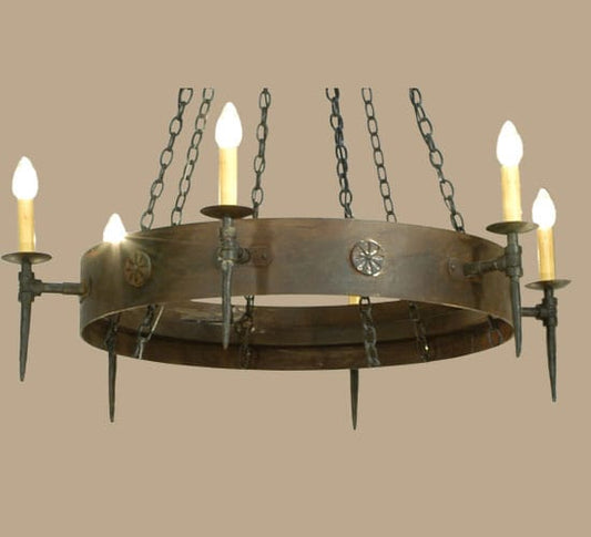 Warwick 6 Light 47" Wide Taper Candle Style Chandelier