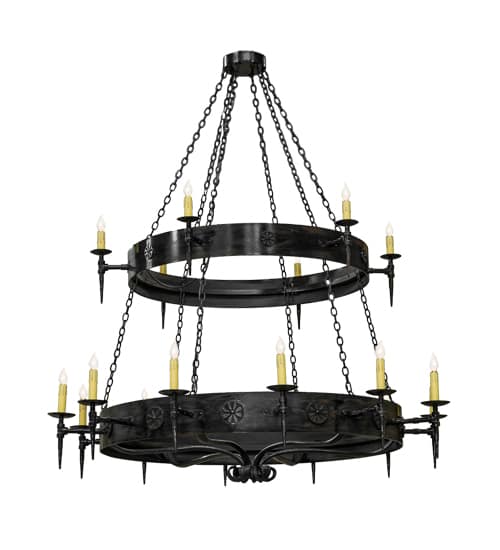Warwick 18 Light 72" Wide Taper Candle Style Chandelier
