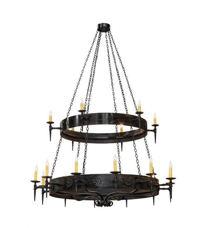Warwick 18 Light 72" Wide Taper Candle Style Chandelier