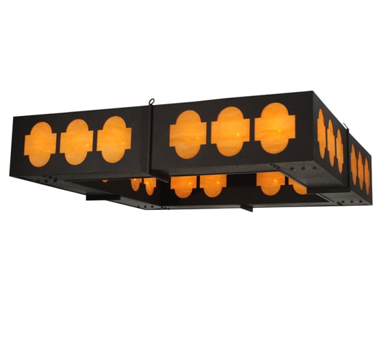 Diablos 24 Light 85" Wide Semi-Flush Square Ceiling Fixture