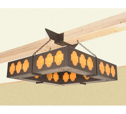 Diablos 24 Light 85" Wide Semi-Flush Square Ceiling Fixture
