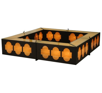 Diablos 24 Light 85" Wide Semi-Flush Square Ceiling Fixture