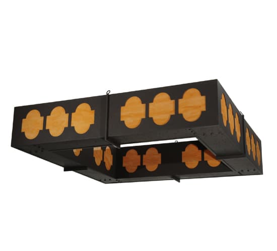 Diablos 24 Light 85" Wide Semi-Flush Square Ceiling Fixture
