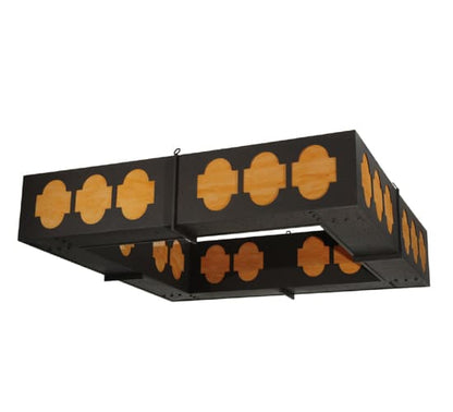 Diablos 24 Light 85" Wide Semi-Flush Square Ceiling Fixture