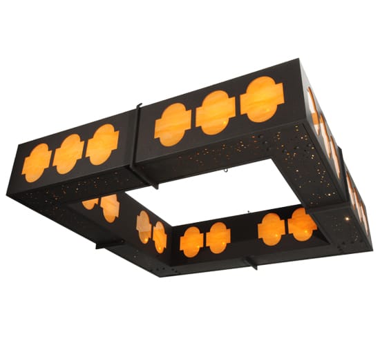 Diablos 24 Light 85" Wide Semi-Flush Square Ceiling Fixture