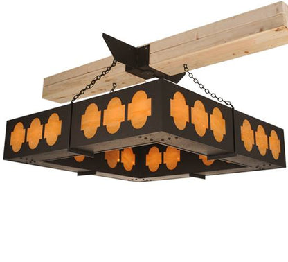 Diablos 24 Light 85" Wide Semi-Flush Square Ceiling Fixture