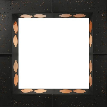 Diablos 24 Light 85" Wide Semi-Flush Square Ceiling Fixture