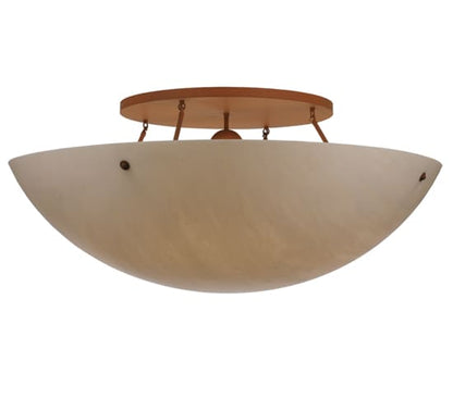 Artesia 8 Light 48" Wide Semi-Flush Bowl Ceiling Fixture - Earth Finish
