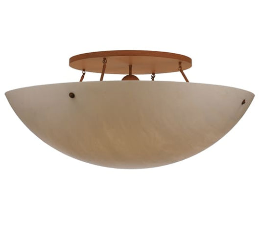 Artesia 8 Light 48" Wide Semi-Flush Bowl Ceiling Fixture - Earth Finish