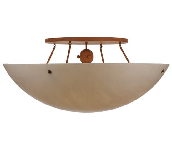 Artesia 8 Light 48" Wide Semi-Flush Bowl Ceiling Fixture - Earth Finish