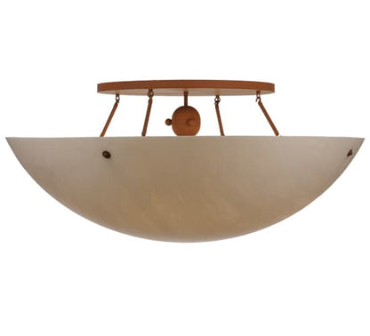 Artesia 8 Light 48" Wide Semi-Flush Bowl Ceiling Fixture - Earth Finish