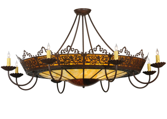 47" W Stanley 8 Arm Semi-Flushmount Ceiling Fixture
