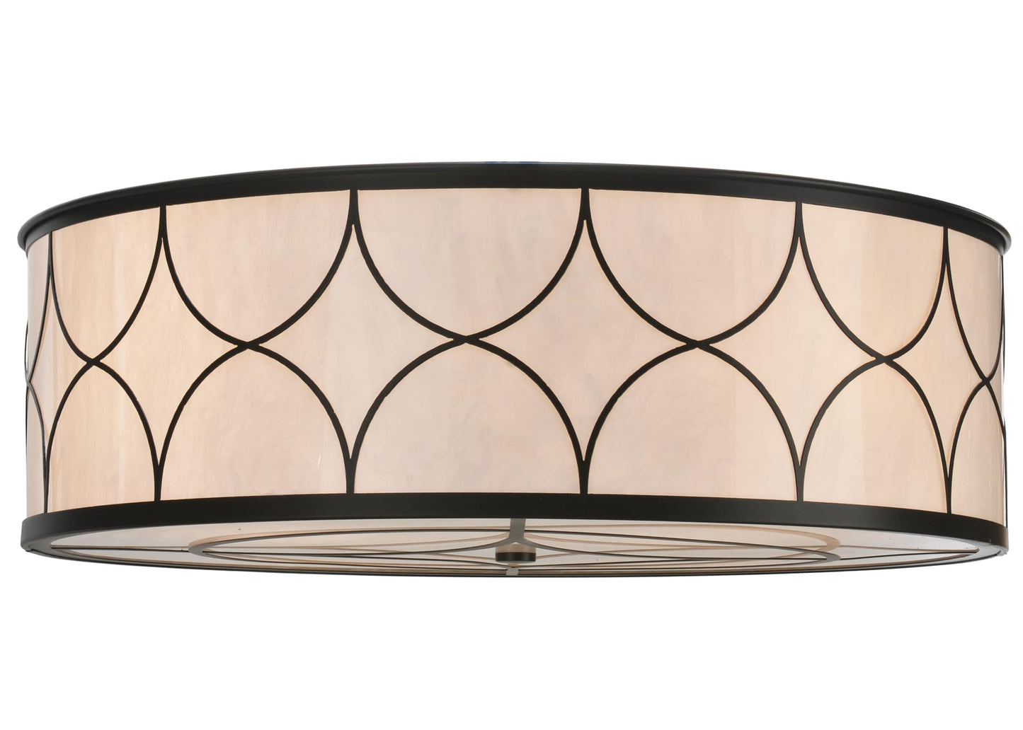 36" W Cilindro Deco Flush Mount Ceiling Fixture
