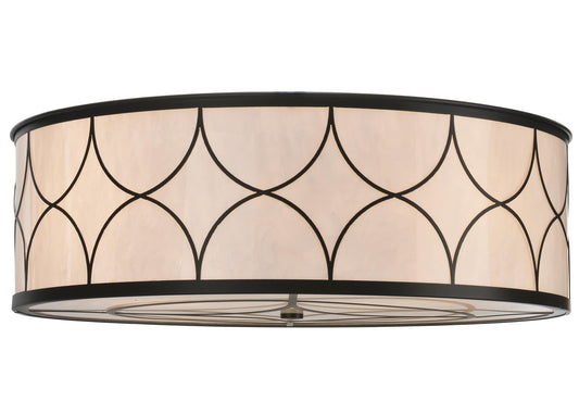 36" W Cilindro Deco Flush Mount Ceiling Fixture