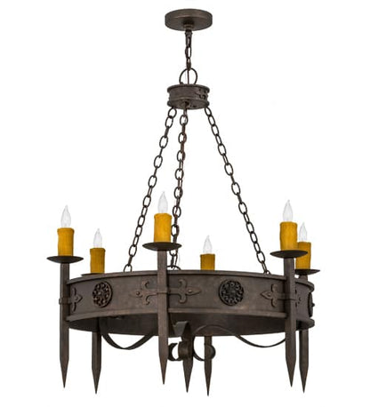 Calandra 6 Light 36" Wide Taper Candle Style Chandelier