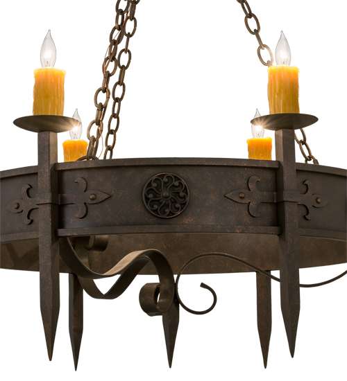 Calandra 6 Light 36" Wide Taper Candle Style Chandelier