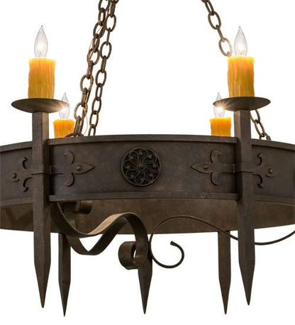 Calandra 6 Light 36" Wide Taper Candle Style Chandelier
