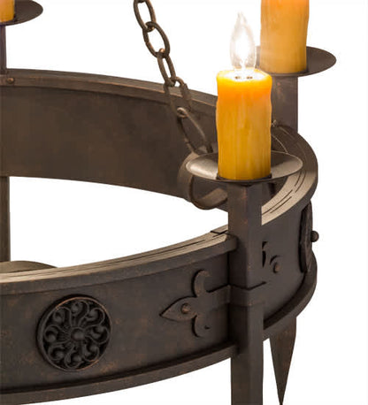 Calandra 6 Light 36" Wide Taper Candle Style Chandelier