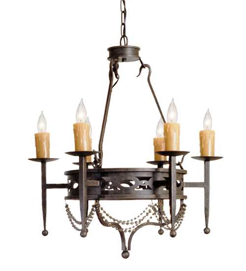 Jasmine 6 Light 28" Wide Taper Candle Style Chandelier