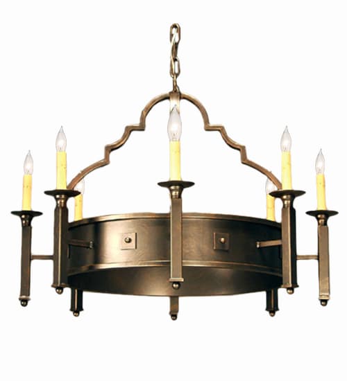 Marta 8 Light 24" Wide Taper Candle Pendant