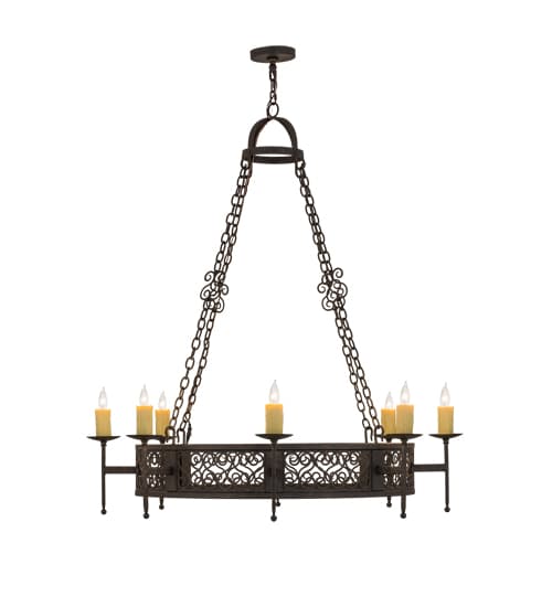 Toscano 8 Light 48" Wide Taper Candle Style Chandelier