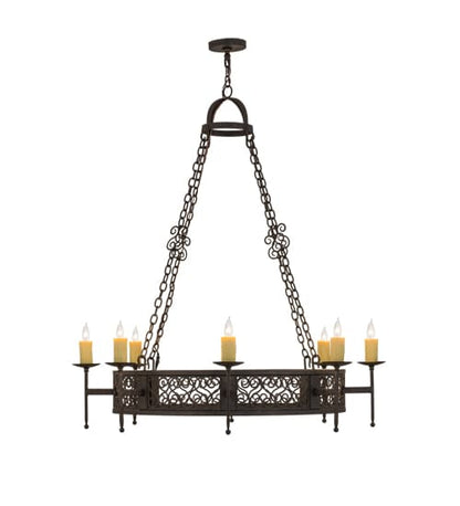 Toscano 8 Light 48" Wide Taper Candle Style Chandelier