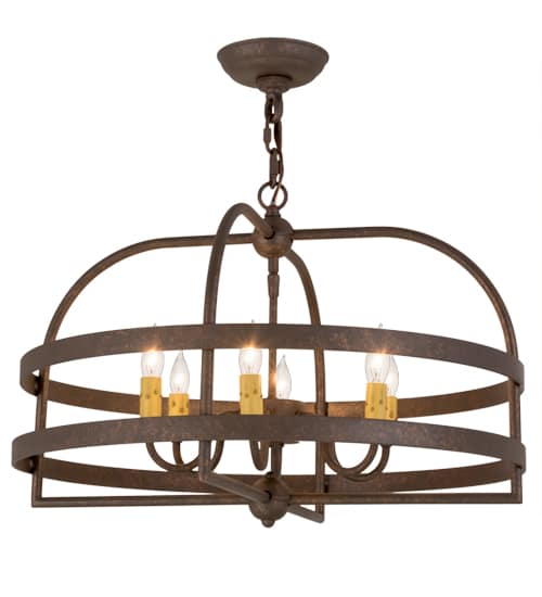 Aldari 6 Light 22" Wide Taper Candle Style Chandelier